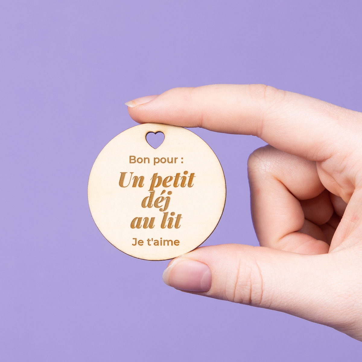Jetons en bois - lot de 5