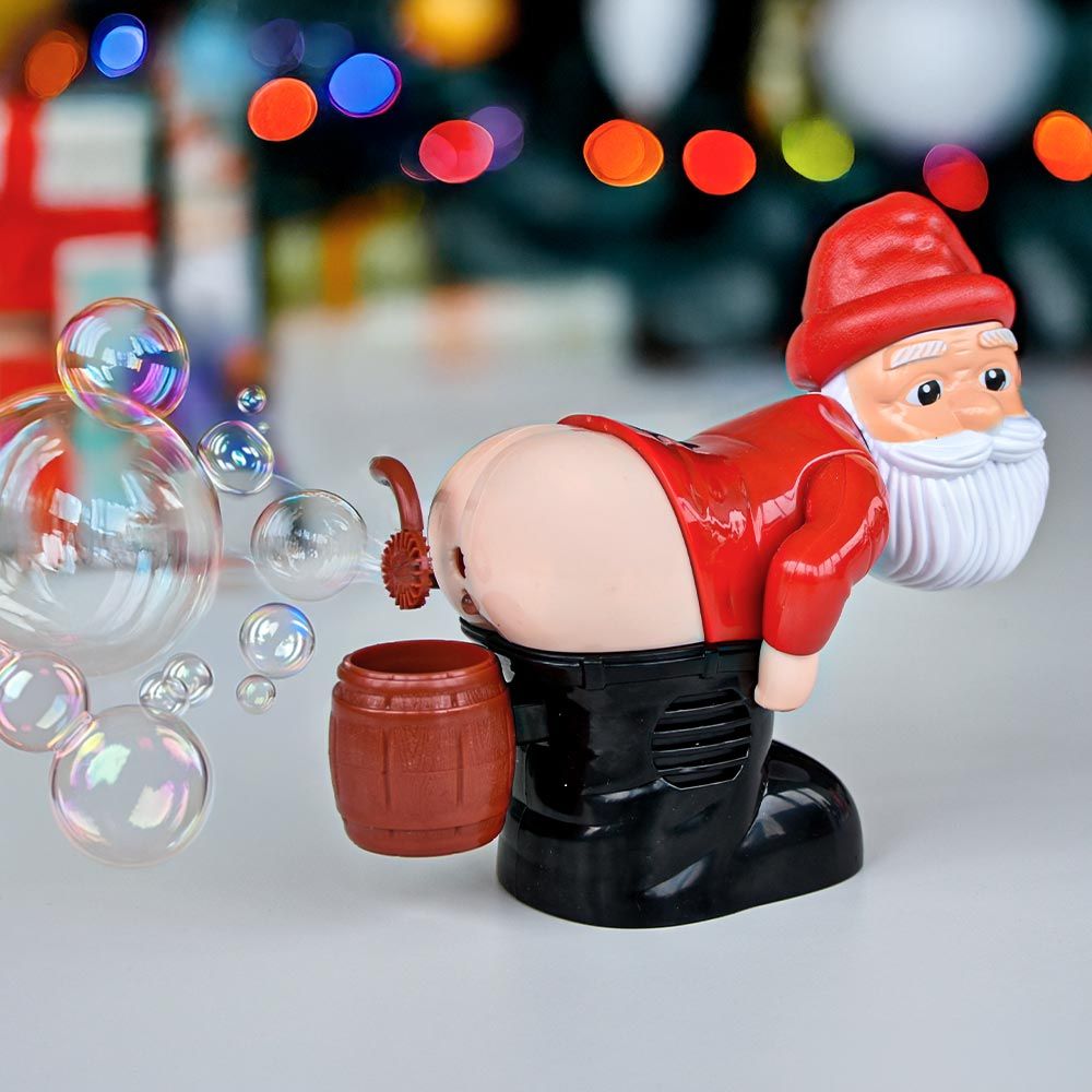 Père Noël à bulles de savon