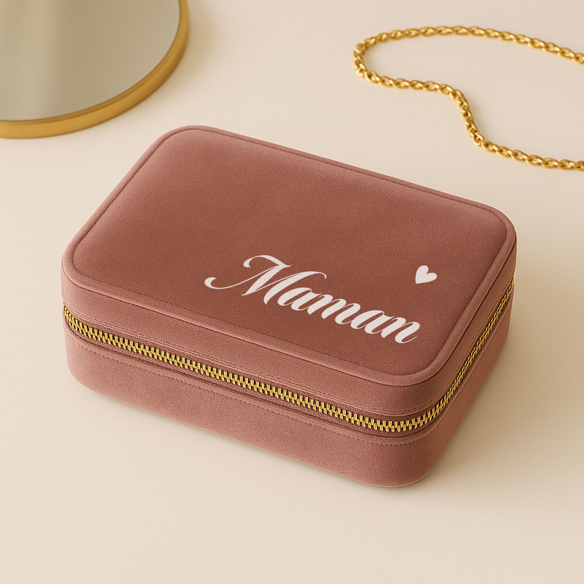 Boîte à bijoux personnalisée avec prénom