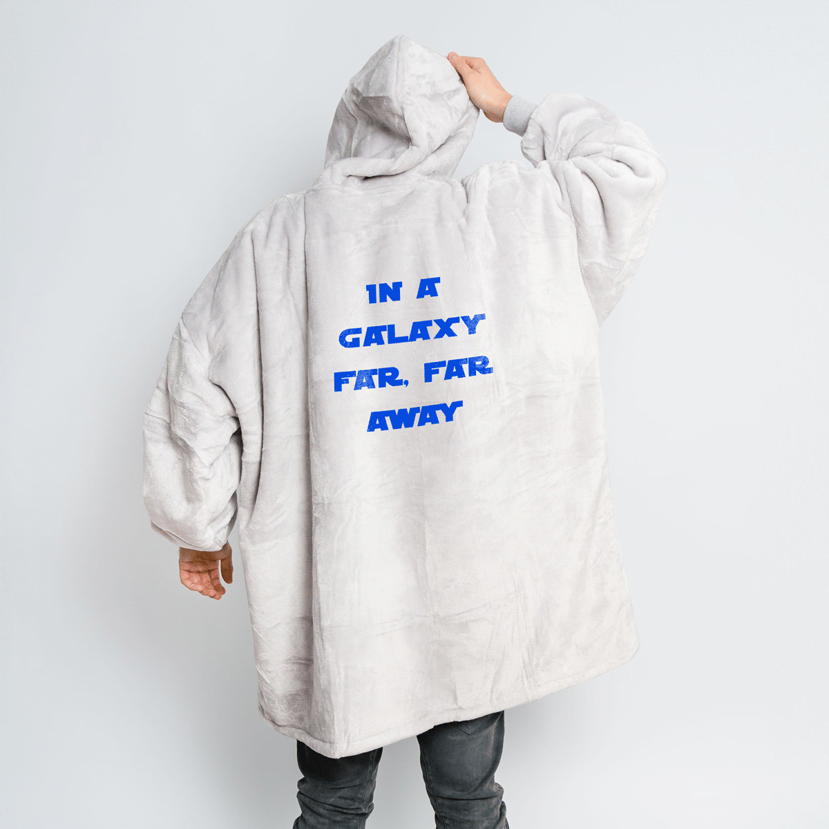 Plaid à capuche personnalisé avec Slogan