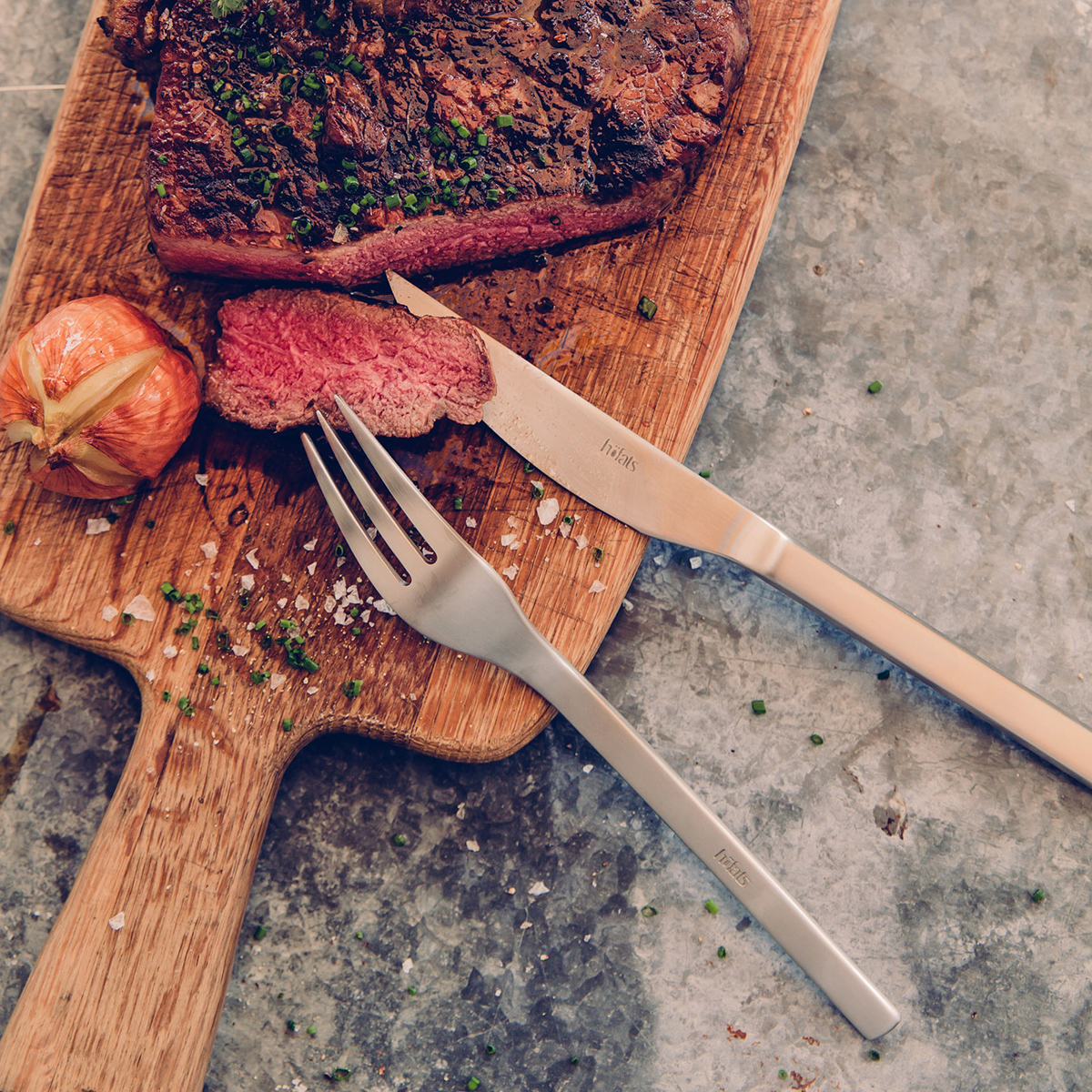 Couverts à steak Coffret Cadeau en bois