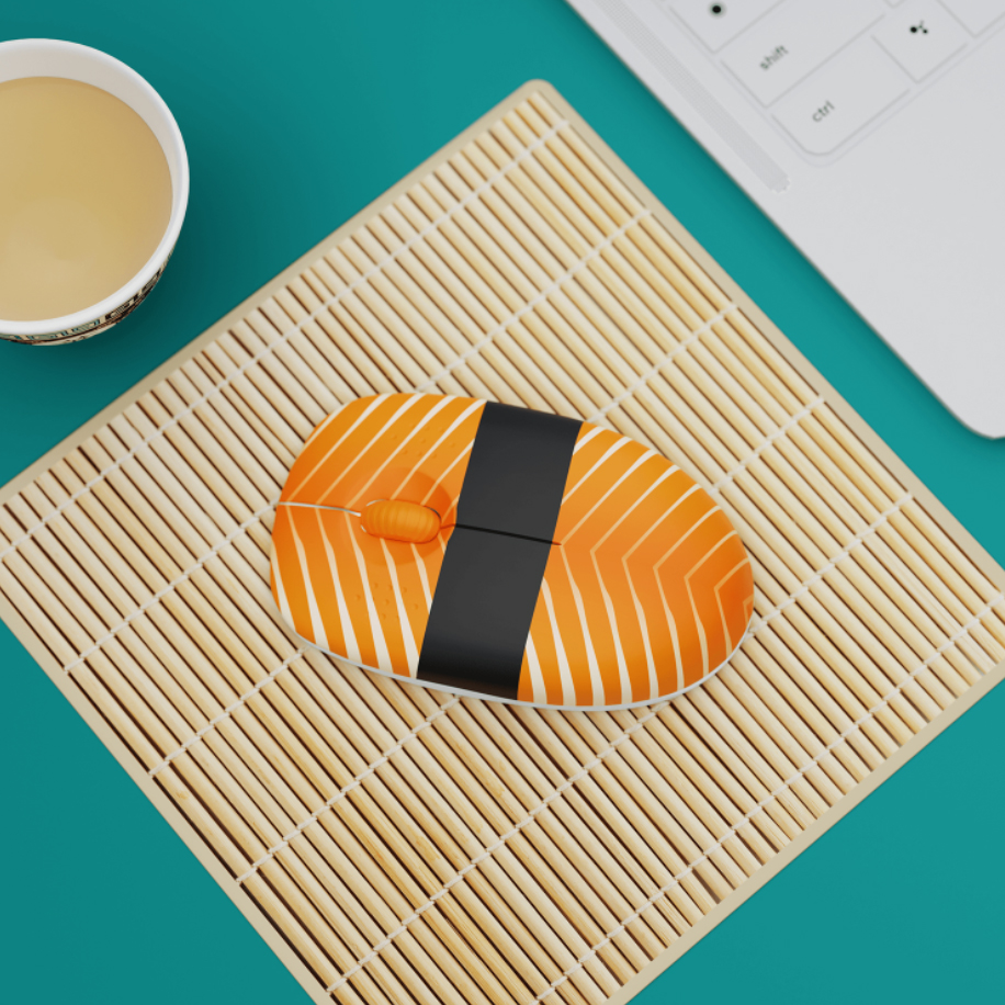 Souris sans fil sushi