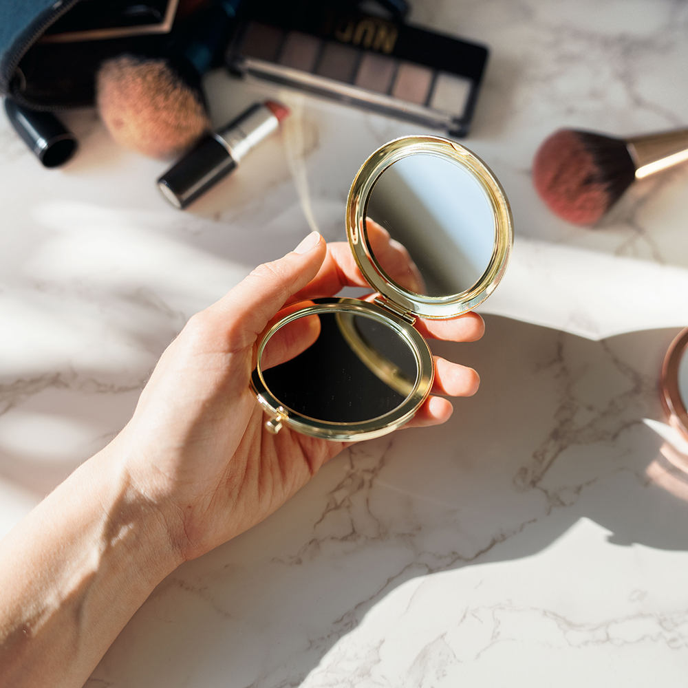 Miroir de poche personnalisable avec photo