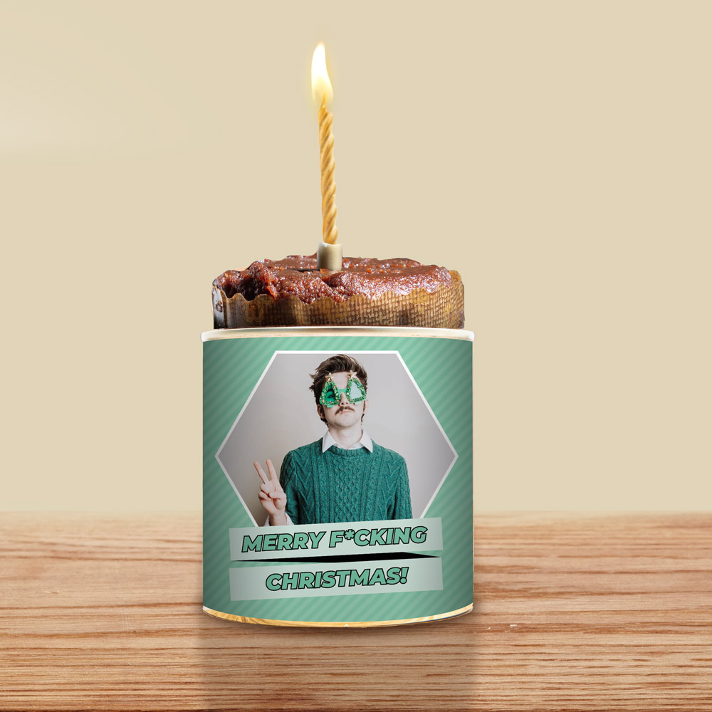 Cancake avec Photo et Texte cadeau de noel cancake avec photo et texte