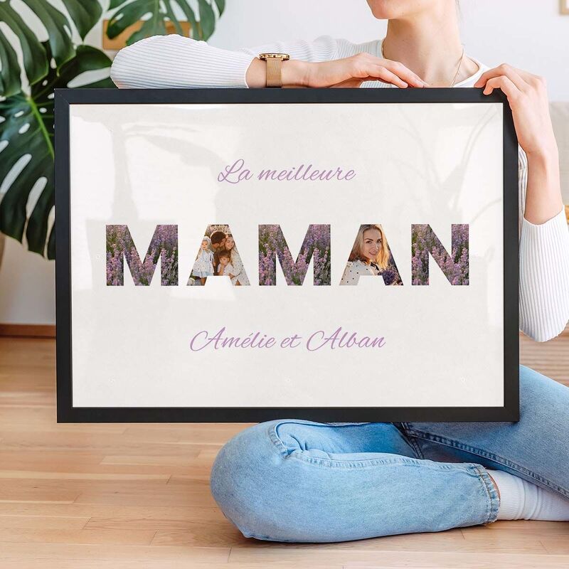 Poster personnalisé Lettres Photos