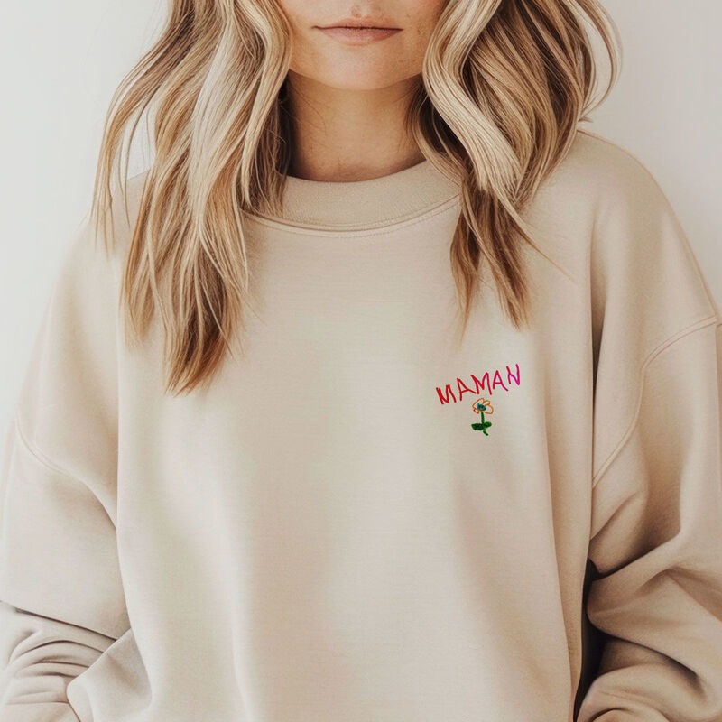 Pull personnalisé avec votre dessin devant et derrière