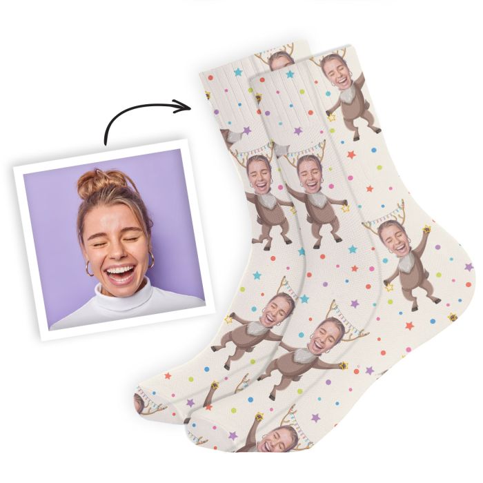 Chaussettes de Noël multivisage avec différents motifs cadeau de Noël Chaussettes de Noël multivisage avec différents motifs