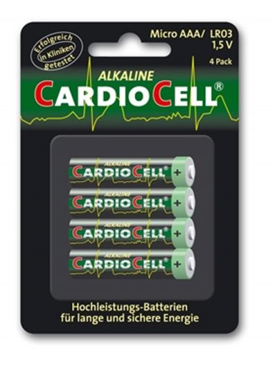 Lot de 4 piles Cardiocell Micro AAA-LR03 Lot de 4 piles Cardiocell Micro AAA-LR03
