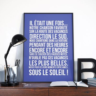 Poster Personnalisable Il était une fois… Poster Personnalisable Il était une fois…