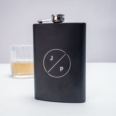 Flasque personnalisable avec initiales Flasque personnalisable avec initiales