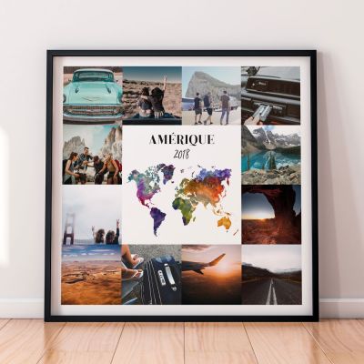 Poster Voyage Personnalisable - 12 Images Poster Voyage Personnalisable - 12 Images
