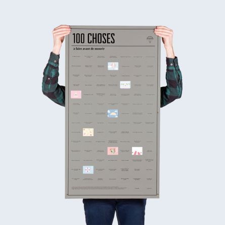 Poster 100 choses, que vous devez faire avant de mourir