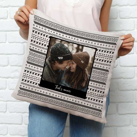 Housse de Coussin Personnalisable Photo & Texte