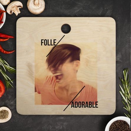 Planche à découper Personnalisable avec Texte et Photo