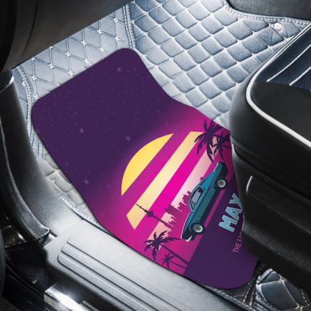 Tapis de voiture avec 2 lignes