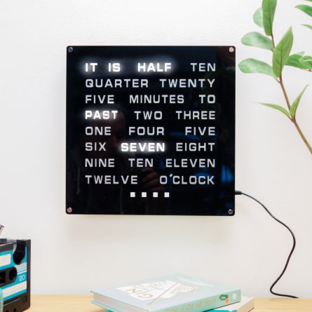 Horloge de mots LED Maxi