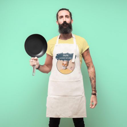 Tablier de cuisine personnalisable avec couleur