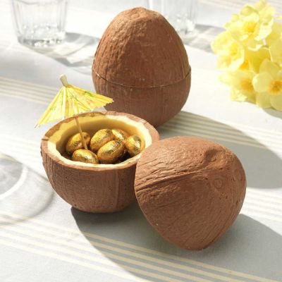 Idées cadeaux parents - Noix de coco en Chocolat (avec ses petits œufs en chocolat)