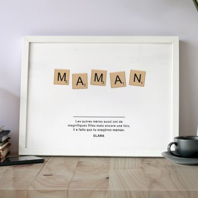 Poster Personnalisable Scrabble Poster Personnalisable Scrabble