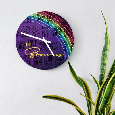 Horloge Personnalisable avec Effet Néon Horloge Personnalisable avec Effet Néon