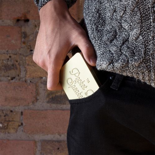 Mini enceinte Bluetooth dans boîte métallique