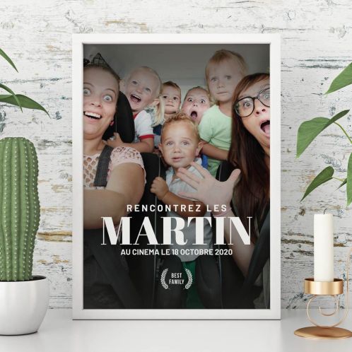 Affiche personnalisable façon affiche de film